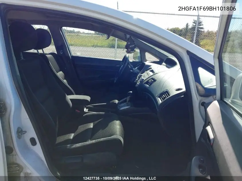 2HGFA1F69BH101806 2011 Honda Civic Se