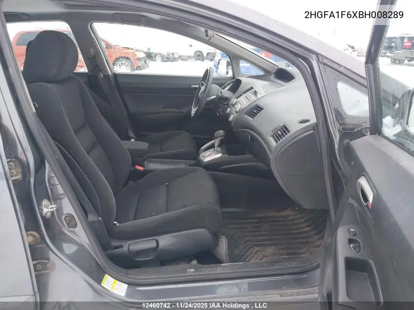 2HGFA1F6XBH008289 2011 Honda Civic Sdn