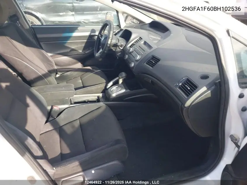 2HGFA1F60BH102536 2011 Honda Civic Lx-S