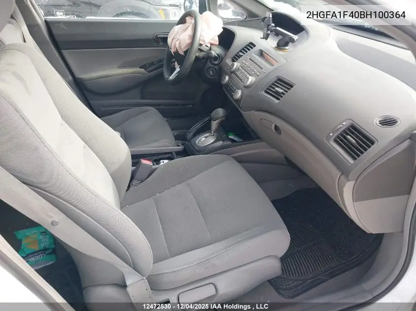 2HGFA1F40BH100364 2011 Honda Civic Dx-G