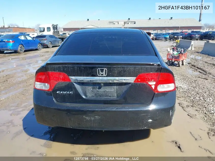 2HGFA1F43BH101167 2011 Honda Civic Dx-G