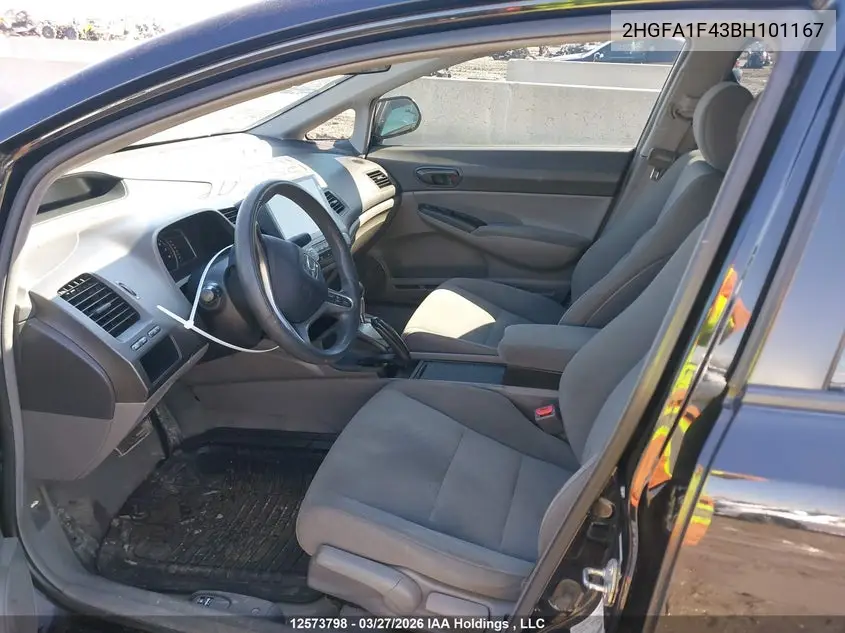 2HGFA1F43BH101167 2011 Honda Civic Dx-G