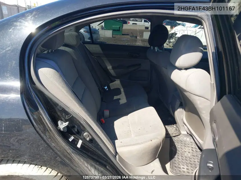 2HGFA1F43BH101167 2011 Honda Civic Dx-G