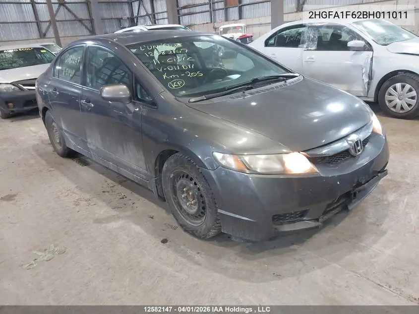 2HGFA1F62BH011011 2011 Honda Civic Se