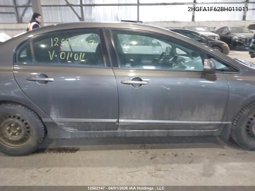 2HGFA1F62BH011011 2011 Honda Civic Se