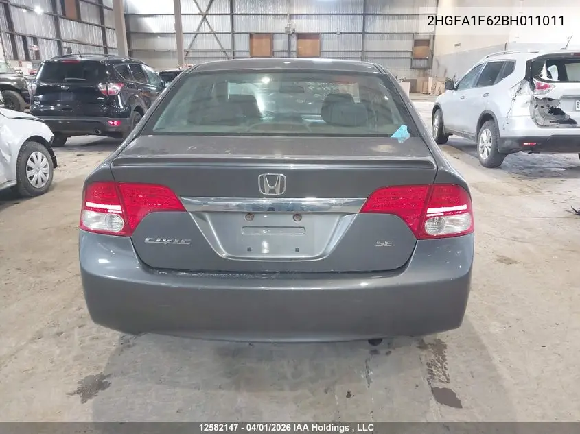 2HGFA1F62BH011011 2011 Honda Civic Se