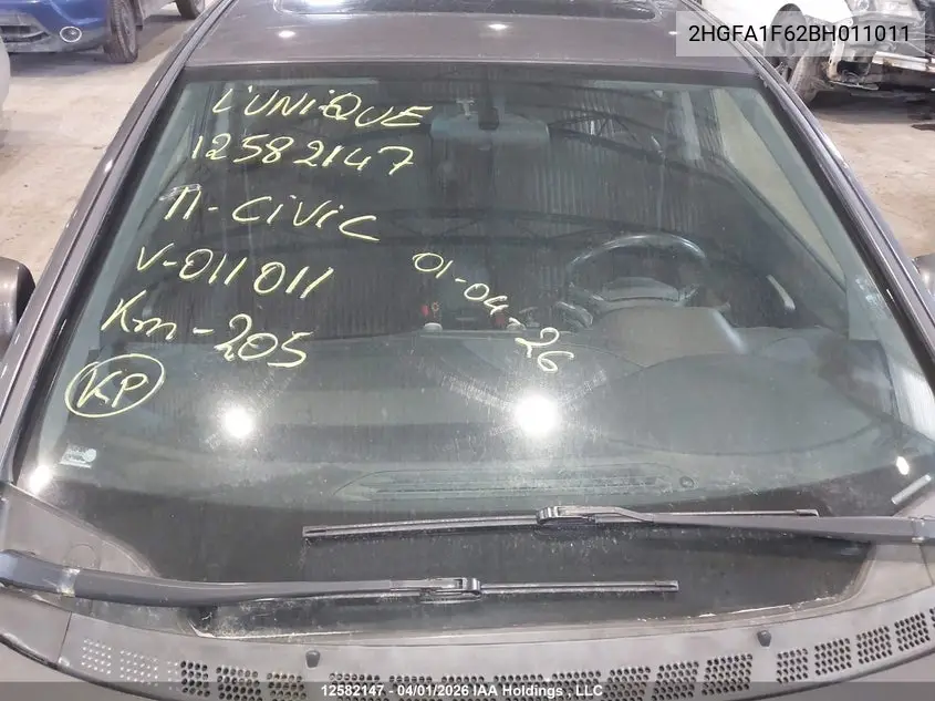 2HGFA1F62BH011011 2011 Honda Civic Se