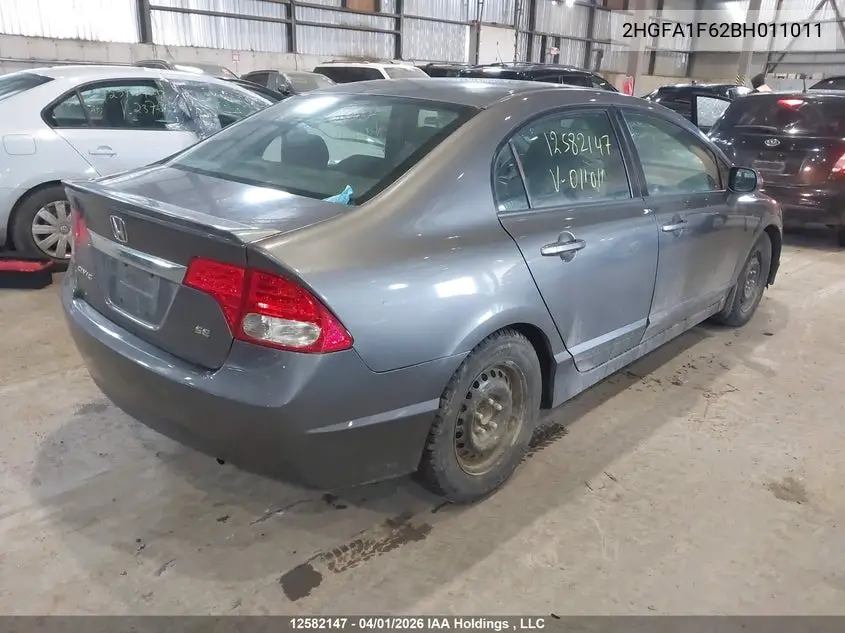 2HGFA1F62BH011011 2011 Honda Civic Se