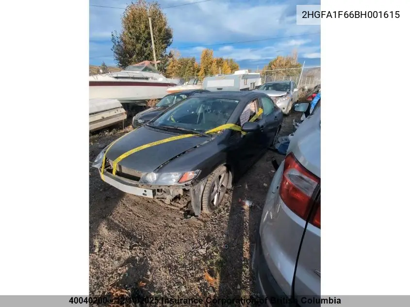 2HGFA1F66BH001615 2011 Honda Civic