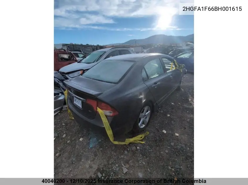 2HGFA1F66BH001615 2011 Honda Civic