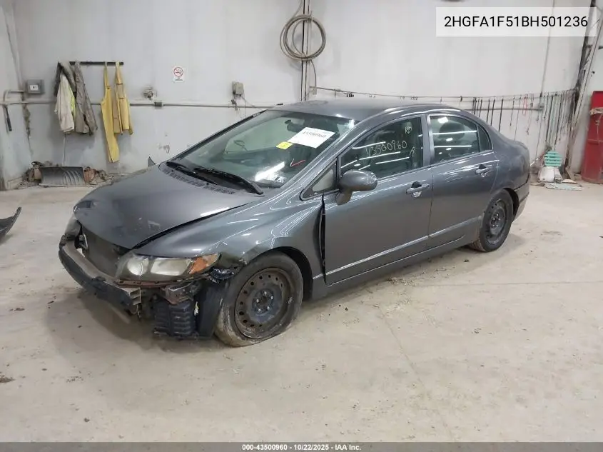 2HGFA1F51BH501236 2011 Honda Civic Lx