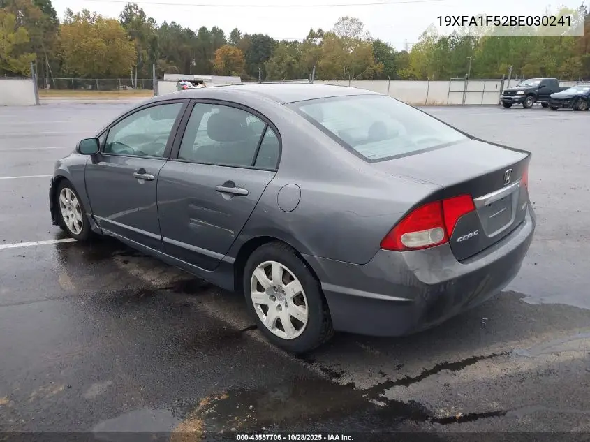 19XFA1F52BE030241 2011 Honda Civic Lx