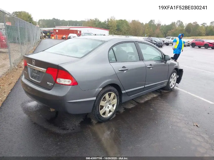 19XFA1F52BE030241 2011 Honda Civic Lx