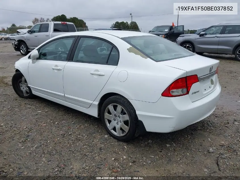 19XFA1F50BE037852 2011 Honda Civic Lx