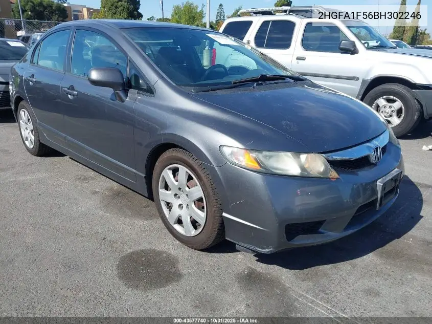 2HGFA1F56BH302246 2011 Honda Civic Lx