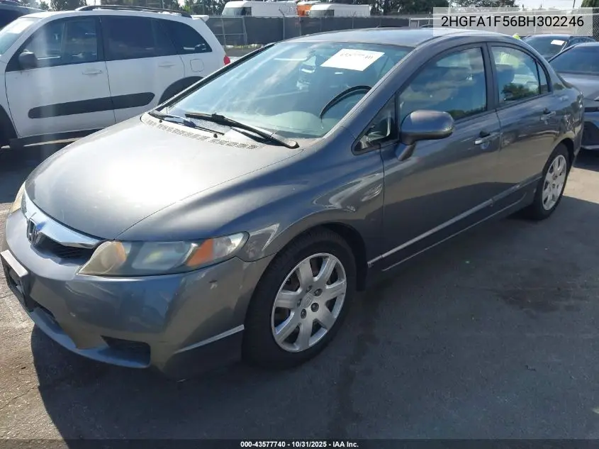 2HGFA1F56BH302246 2011 Honda Civic Lx
