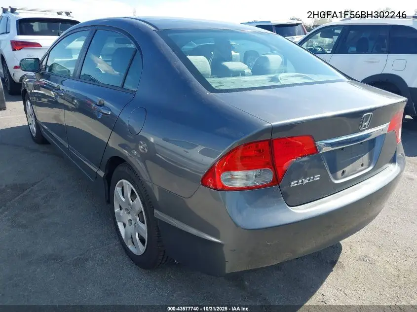 2HGFA1F56BH302246 2011 Honda Civic Lx