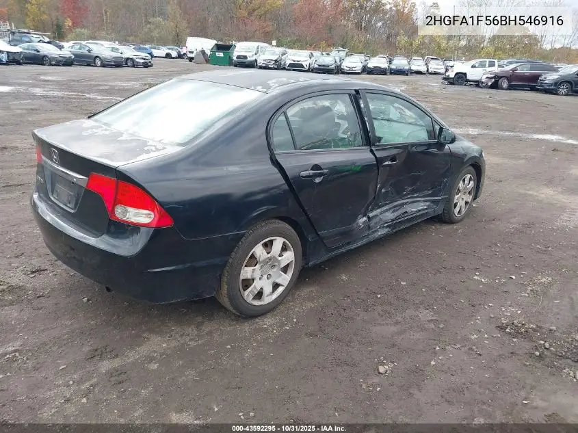 2HGFA1F56BH546916 2011 Honda Civic Lx