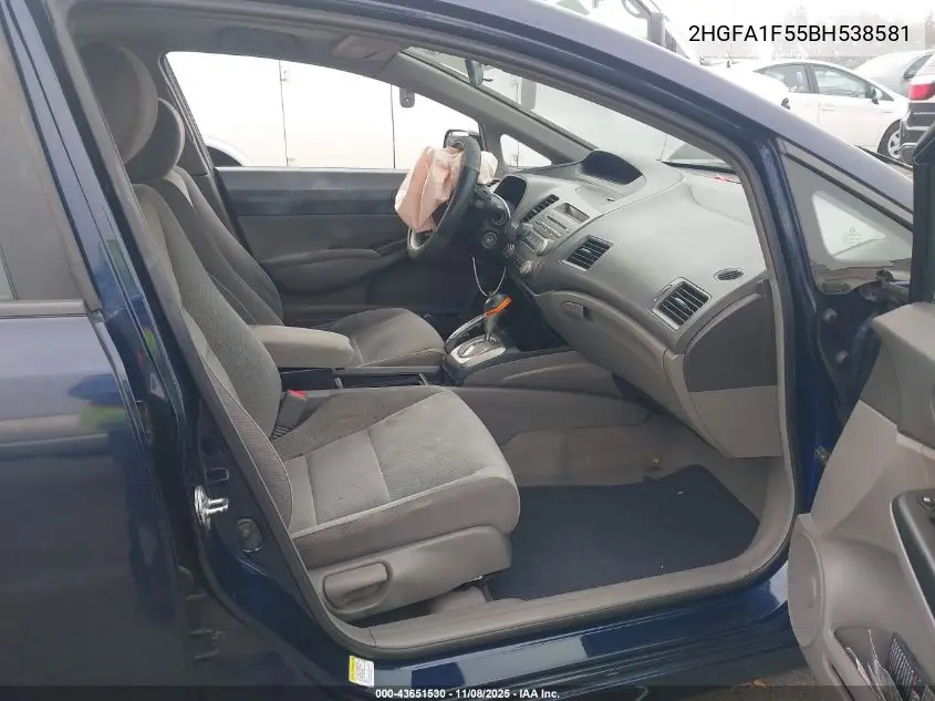 2HGFA1F55BH538581 2011 Honda Civic Lx