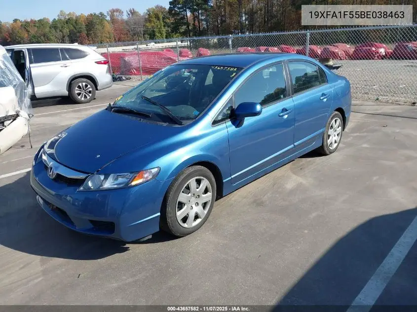 19XFA1F55BE038463 2011 Honda Civic Lx