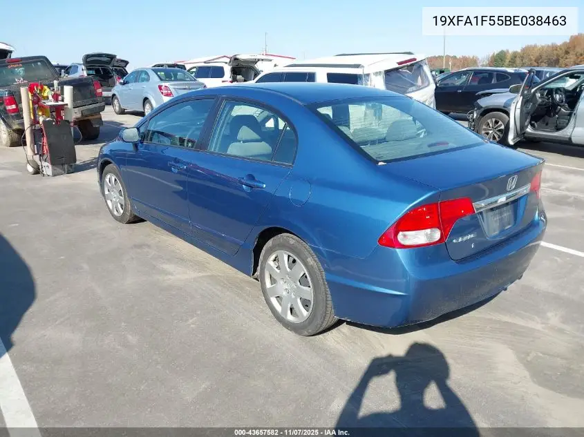 19XFA1F55BE038463 2011 Honda Civic Lx