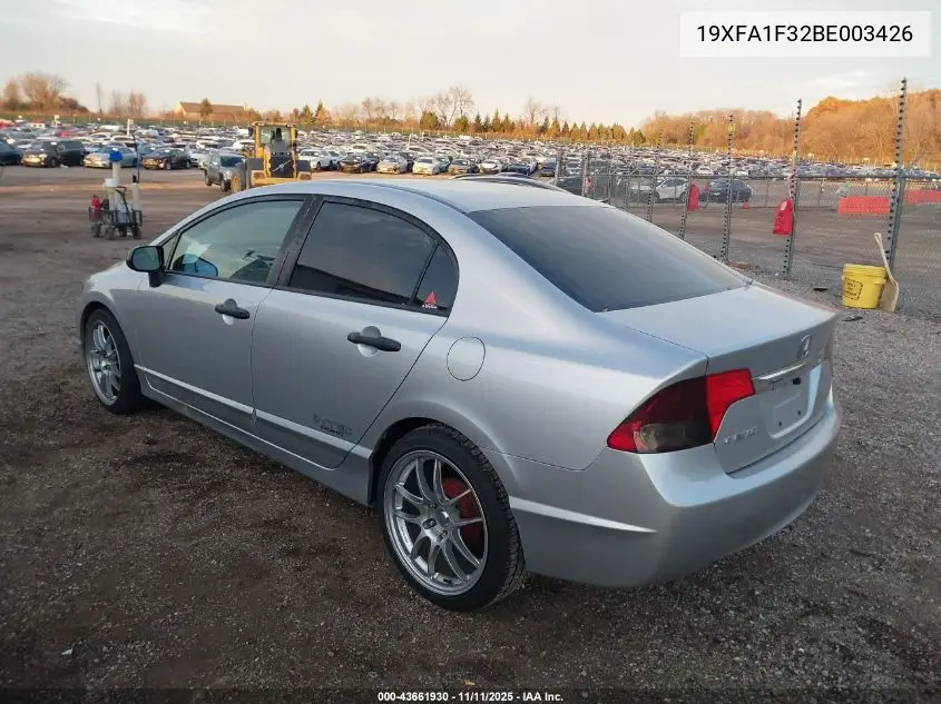 19XFA1F32BE003426 2011 Honda Civic Vp