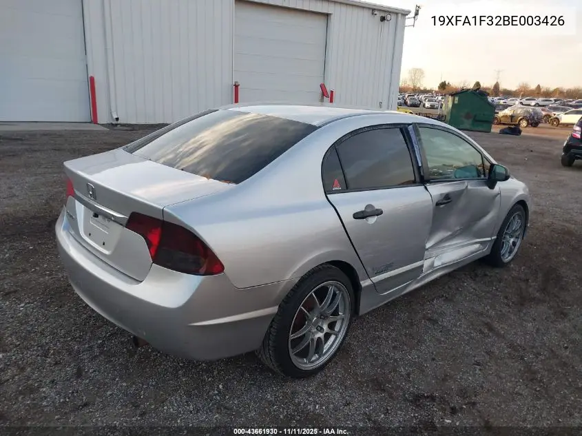 19XFA1F32BE003426 2011 Honda Civic Vp