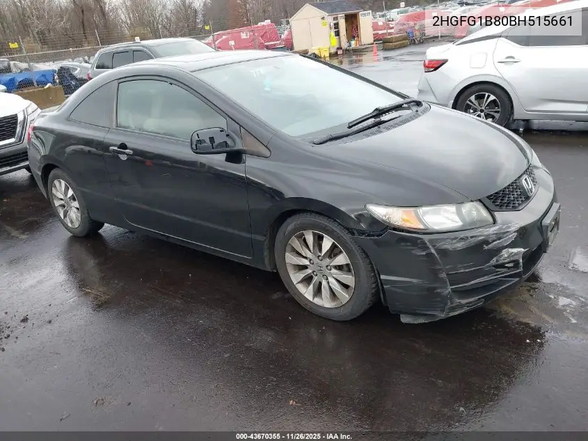2HGFG1B80BH515661 2011 Honda Civic Ex