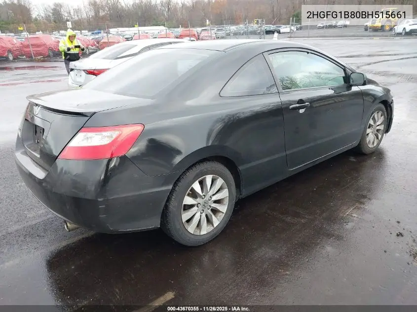 2HGFG1B80BH515661 2011 Honda Civic Ex
