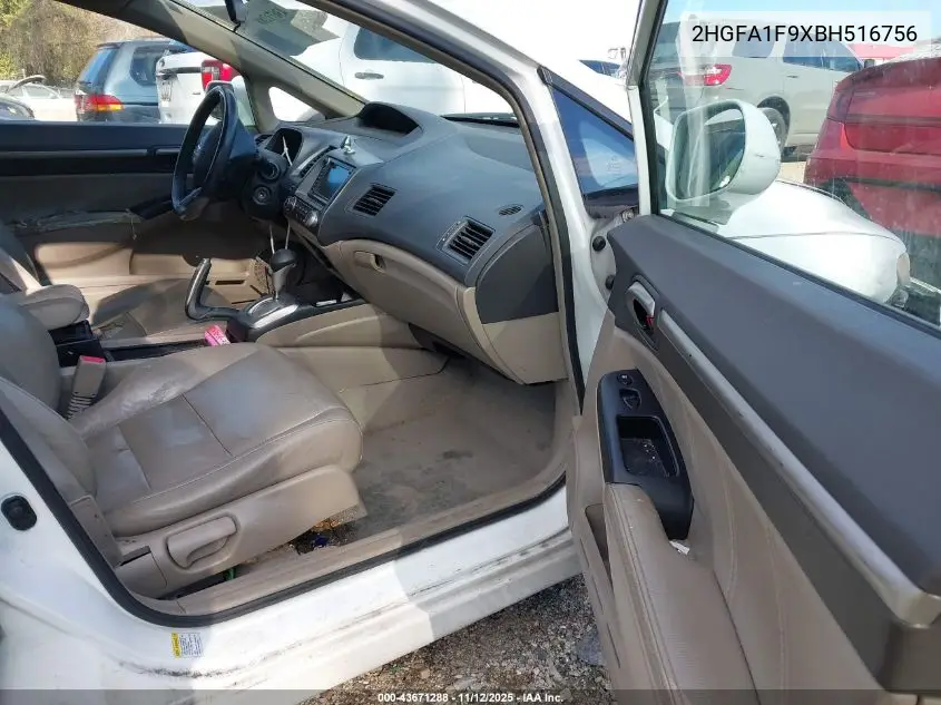 2HGFA1F9XBH516756 2011 Honda Civic Ex-L