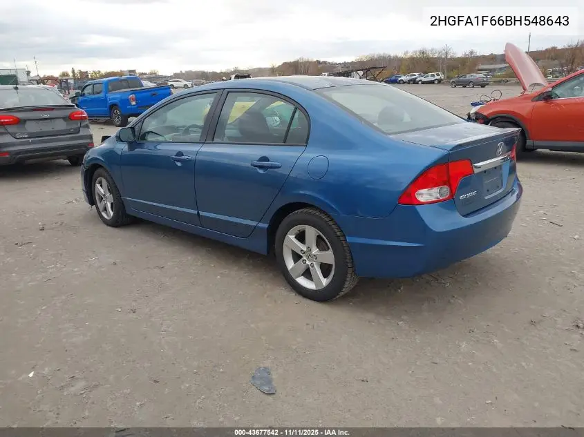 2HGFA1F66BH548643 2011 Honda Civic Lx-S