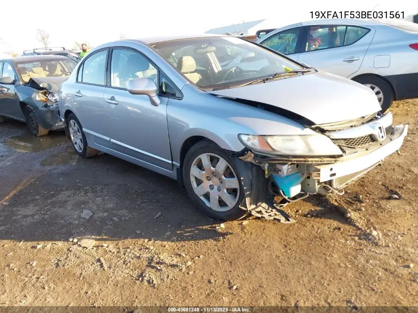 19XFA1F53BE031561 2011 Honda Civic Lx