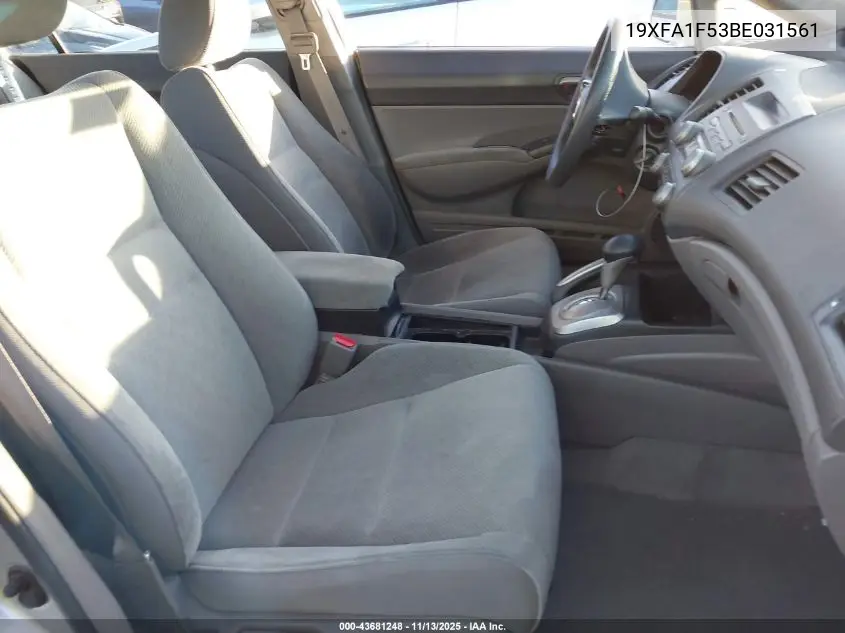 19XFA1F53BE031561 2011 Honda Civic Lx