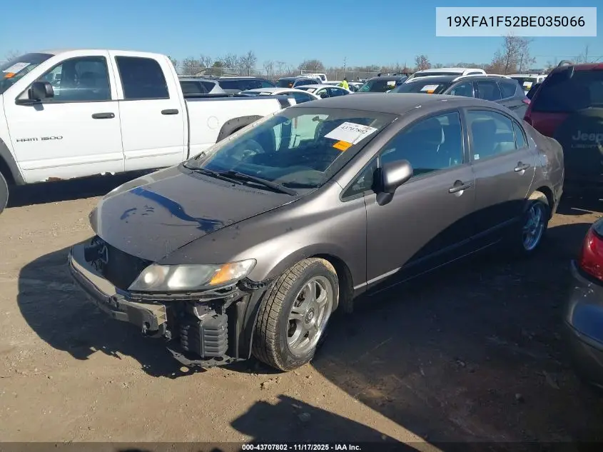 19XFA1F52BE035066 2011 Honda Civic Lx