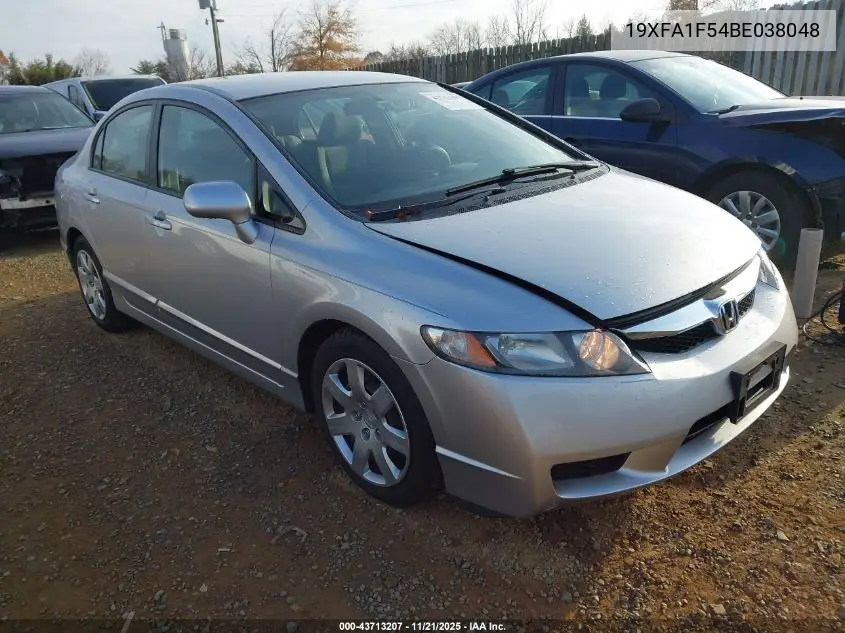 19XFA1F54BE038048 2011 Honda Civic Lx