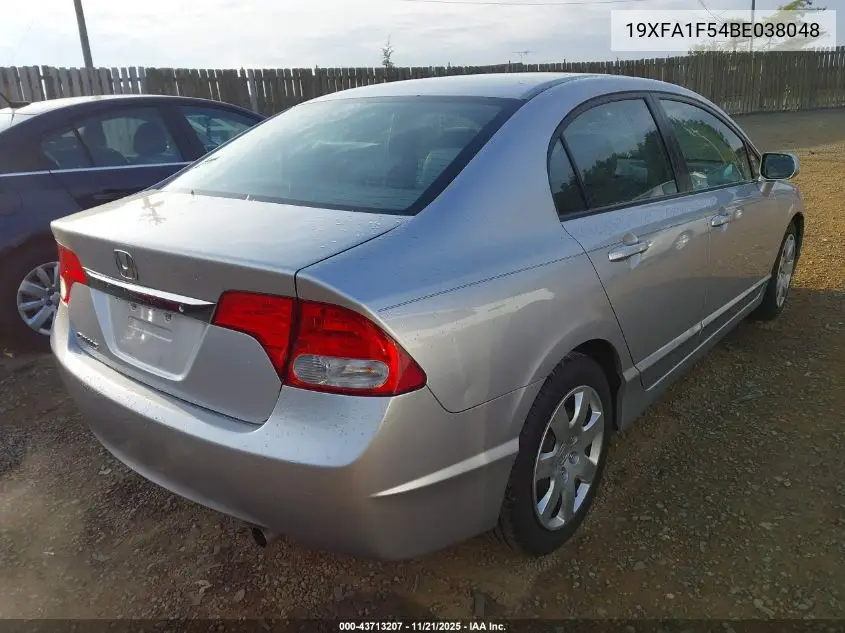 19XFA1F54BE038048 2011 Honda Civic Lx