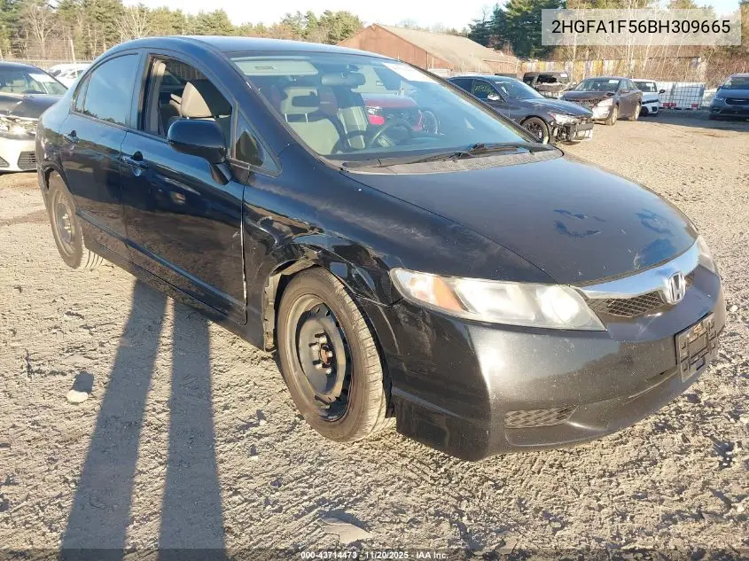 2HGFA1F56BH309665 2011 Honda Civic Lx