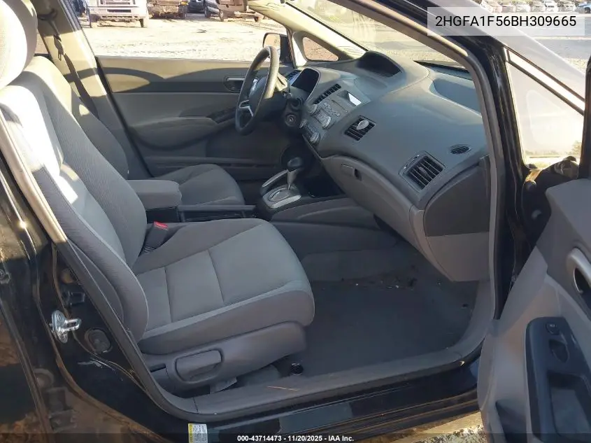 2HGFA1F56BH309665 2011 Honda Civic Lx