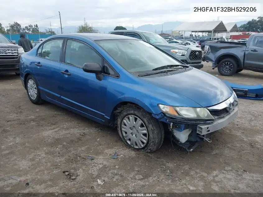 2HGFA1F32BH529206 2011 Honda Civic Vp