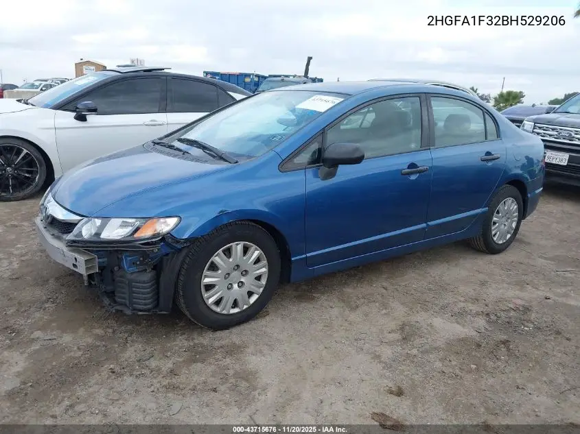 2HGFA1F32BH529206 2011 Honda Civic Vp