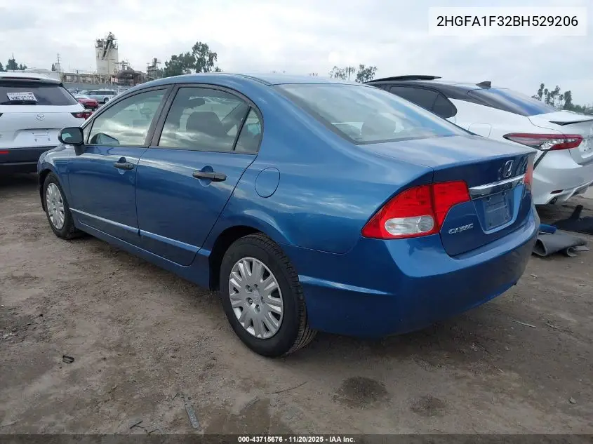 2HGFA1F32BH529206 2011 Honda Civic Vp
