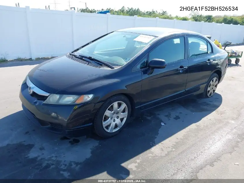 2HGFA1F52BH526534 2011 Honda Civic Lx
