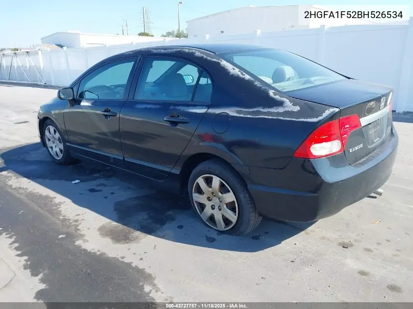 2HGFA1F52BH526534 2011 Honda Civic Lx