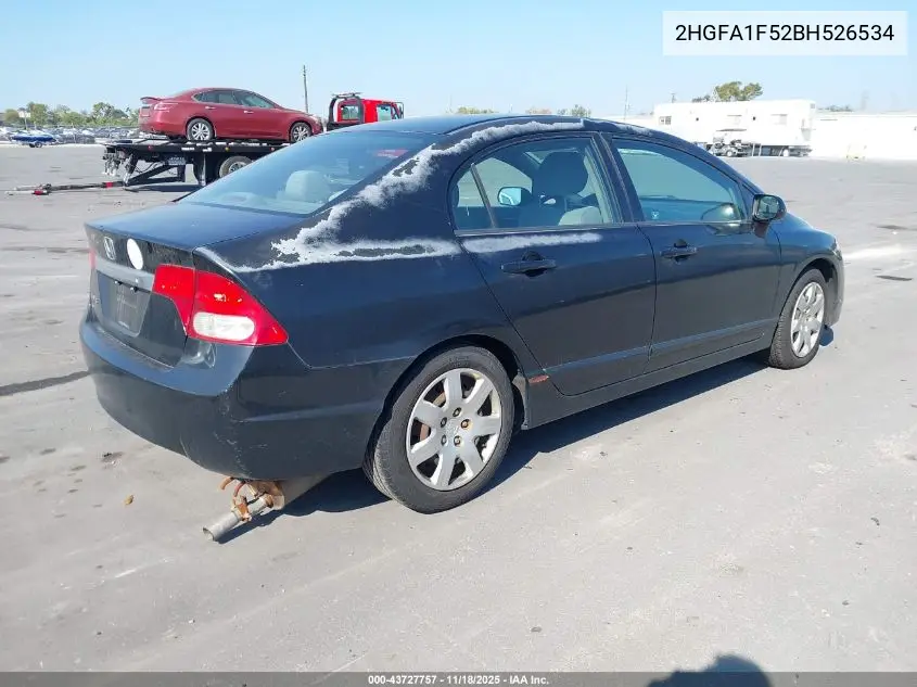 2HGFA1F52BH526534 2011 Honda Civic Lx