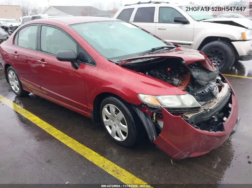 2HGFA1F52BH547447 2011 Honda Civic Lx