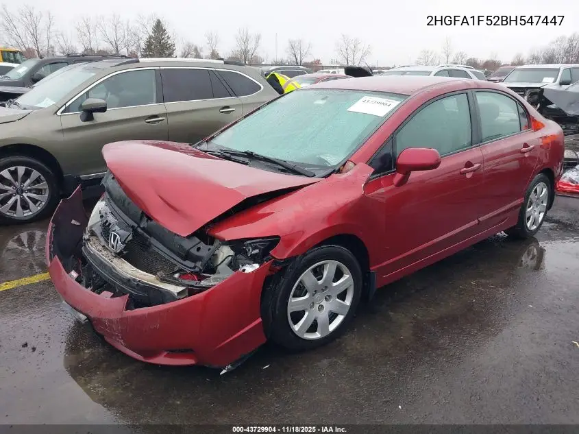 2HGFA1F52BH547447 2011 Honda Civic Lx