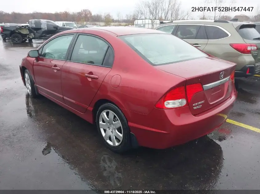 2HGFA1F52BH547447 2011 Honda Civic Lx