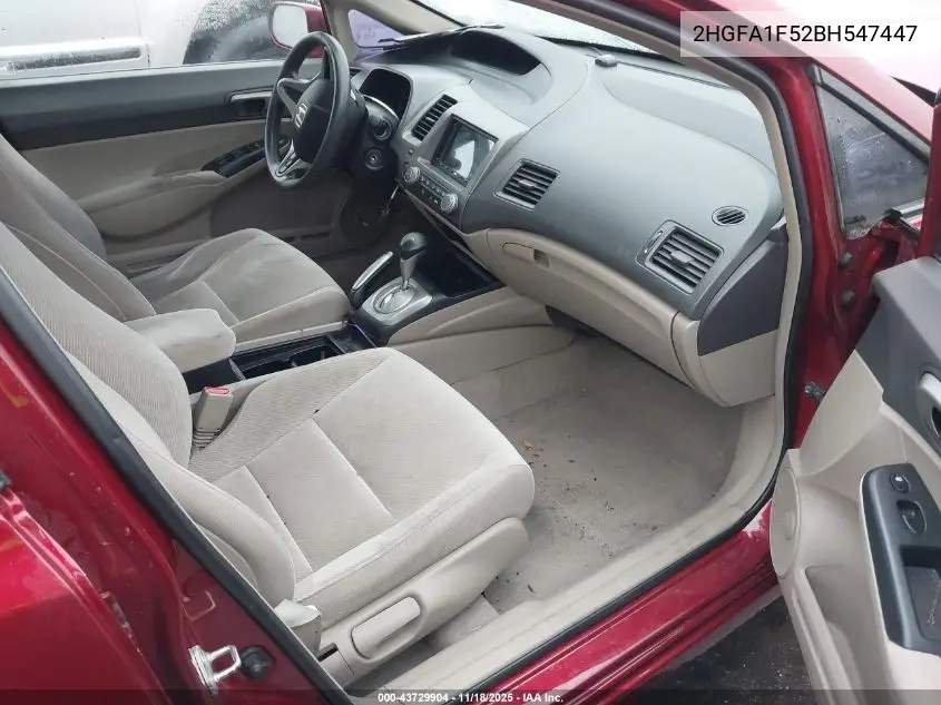2HGFA1F52BH547447 2011 Honda Civic Lx