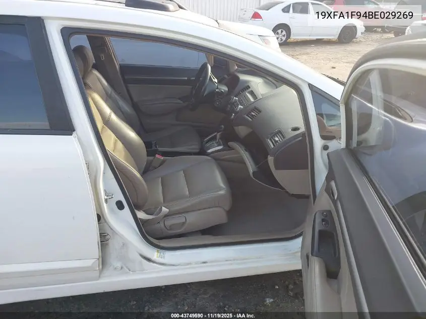 19XFA1F94BE029269 2011 Honda Civic Ex-L