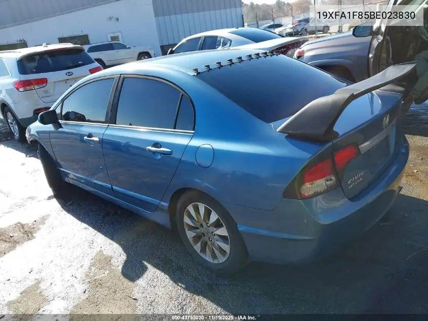 19XFA1F85BE023830 2011 Honda Civic Ex